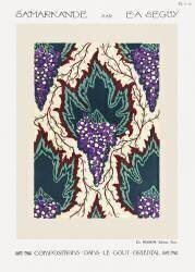 Motif de raisin. Samarkande : 20 Compositions en couleurs dans le Style oriental (Émile-Allain Séguy) - Muzeo.com