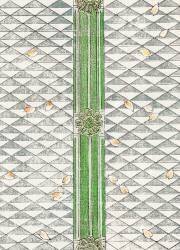 Motif floral géométrique (Watanabe Seitei) - Muzeo.com