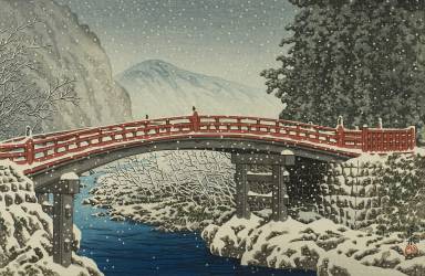 Nikko shinkyo no yuki, 1930 (Hasui Kawase) - Muzeo.com