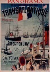 Panorama de la Compagnie générale transatlantique (Jules Chéret) - Muzeo.com