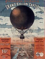 Panorama de Paris. Vue de la nacelle du Grand Ballon captif de la Cour des Tuileries... (anonyme) - Muzeo.com