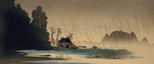 Pluie à Igusa (Takahashi Hiroaki) - Muzeo.com