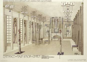 Projet pour une salle de musique (Charles Rennie Mackintosh) - Muzeo.com