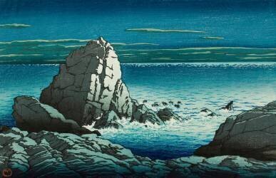 Promontoire de Muroto, Tosa (Hasui Kawase) - Muzeo.com
