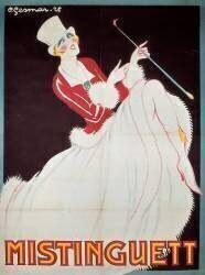 Representation de Mistinguett (Mistinguette) (1875-1956), chanteuse francaise. (Charles Gesmar) - Muzeo.com