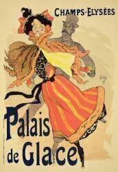 Reproduction d'une affiche publicitaire du Palais de Glace (Jules Chéret) - Muzeo.com