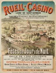 Rueil-Casino. Ligne de Saint-Germain (Jules Chéret) - Muzeo.com