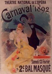 Théâtre national de l'Opéra : Carnaval 1892 (Jules Chéret) - Muzeo.com