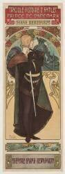 Tragique histoire d'Hamlet, prince de Danemark. Sarah Bernhardt (Alfons Mucha) - Muzeo.com