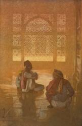Une fenêtre à Fatehpur-Sikri (Hiroshi Yoshida) - Muzeo.com
