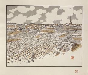 Vue des jardins maraîchers de Grenelle (Henri Rivière) - Muzeo.com