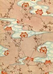 Woodblock Print of Fall Leaves (anonyme) - Muzeo.com