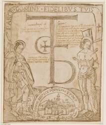 Les deux saints protecteurs contre la peste : Saint Roch (anonyme) - Muzeo.com