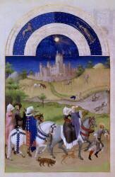 Les Riches Heures du Duc de Berry, Aout (Frères Limbourg) - Muzeo.com