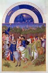 Les Riches Heures du Duc de Berry, Mai (Frères Limbourg) - Muzeo.com