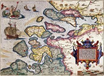 Carte de la Zélande (Abraham Ortelius) - Muzeo.com