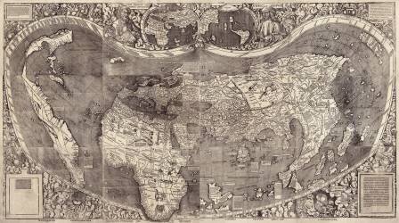 Carte du monde (Martin Waldseemuller) - Muzeo.com