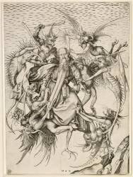 La Tentation de saint Antoine (Martin Schongauer) - Muzeo.com