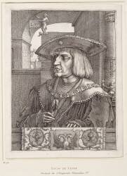 Portrait de l'empereur Maximilien Ier (1459-1519) (Lucas van Leyden) - Muzeo.com