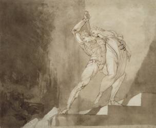 A Warrior Rescuing a Lady (Johann Heinrich Füssli) - Muzeo.com