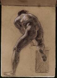 Académie d'homme nu (Eugène Delacroix) - Muzeo.com