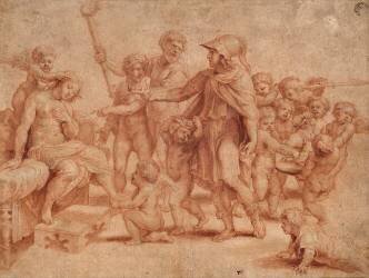 Alexandre offrant la couronne à Roxane (Pierre Paul Rubens) - Muzeo.com