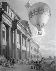 Ascension en ballon de Madame Blanchard (Louis-Pierre Baltard) - Muzeo.com