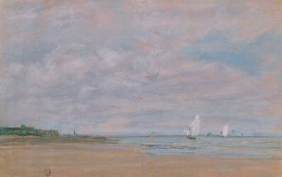 Bateaux de pêche (Eugène Boudin) - Muzeo.com