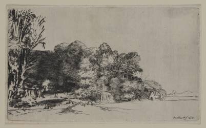 Bouquet d'arbres avec une vue (Auguste Renoir) - Muzeo.com
