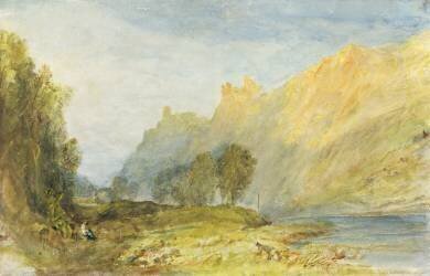 Bruderburgen sur le Rhin (Joseph Mallord William Turner) - Muzeo.com