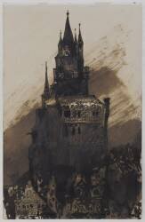 Cologne vu 27 août 1865 7 h du soir (Victor Hugo) - Muzeo.com