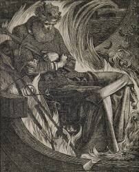 Death of King Warwulf (Frederick Sandys) - Muzeo.com