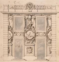Elévation du Pavillon de Mercure à Marly (Charles Le Brun) - Muzeo.com