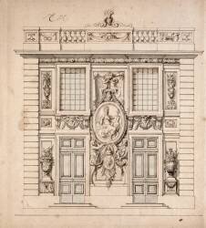 Elévation du Pavillon de Minerve à Marly (Charles Le Brun) - Muzeo.com