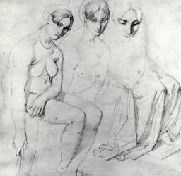Étude pour Francesca da Rimini (Jean-Auguste-Dominique Ingres) - Muzeo.com