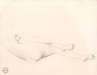 Étude pour La Grande Odalisque (Jean-Auguste-Dominique Ingres) - Muzeo.com