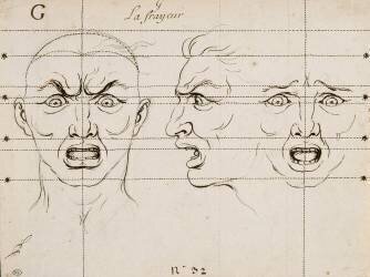 Expressions des Passions de l'âme : la Frayeur (Charles Le Brun) - Muzeo.com
