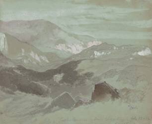 Falaises d'Ecclesbourne près de Hastings (Thomas Moran) - Muzeo.com