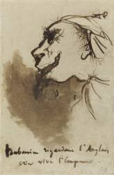 Faubourien regardant l' Anglais crier vive l'Empereur (Victor Hugo) - Muzeo.com