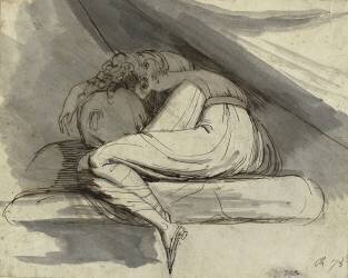 Femme assise (Johann Heinrich Füssli) - Muzeo.com