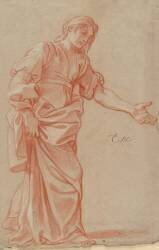 Femme debout, drapée (Charles Le Brun) - Muzeo.com