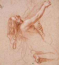 Femme nue, renversée en arrière (Charles Le Brun) - Muzeo.com