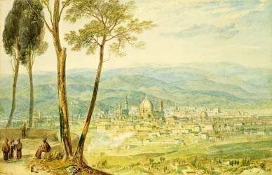 Florence depuis la route de Fiesole (Joseph Mallord William Turner) - Muzeo.com