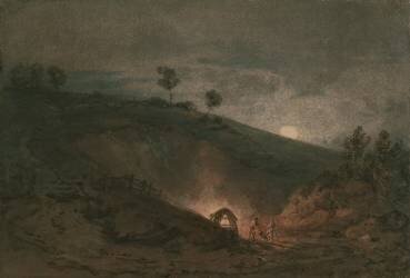 Four à chaux au clair de lune (Joseph Mallord William Turner) - Muzeo.com
