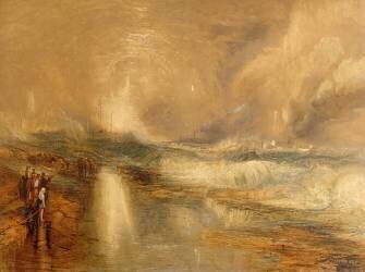 Fusées et lumières bleues (Joseph Mallord William Turner...) - Muzeo.com