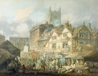 High Green, Queen Square, Wolverhampton (Joseph Mallord William Turner) - Muzeo.com