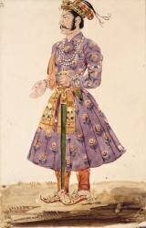 Homme en costume persan, vu de profil vers la gauche (Eugène Delacroix) - Muzeo.com