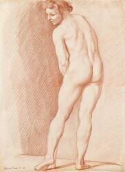 Jeune homme nu : étude pour l'Amour (Edme Bouchardon) - Muzeo.com