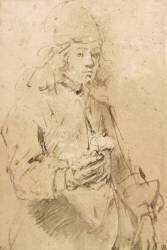 Jeune homme (Titus ?) tenant une fleur (Rembrandt) - Muzeo.com