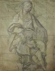 La Madone et l'enfant (Le Dominiquin) - Muzeo.com